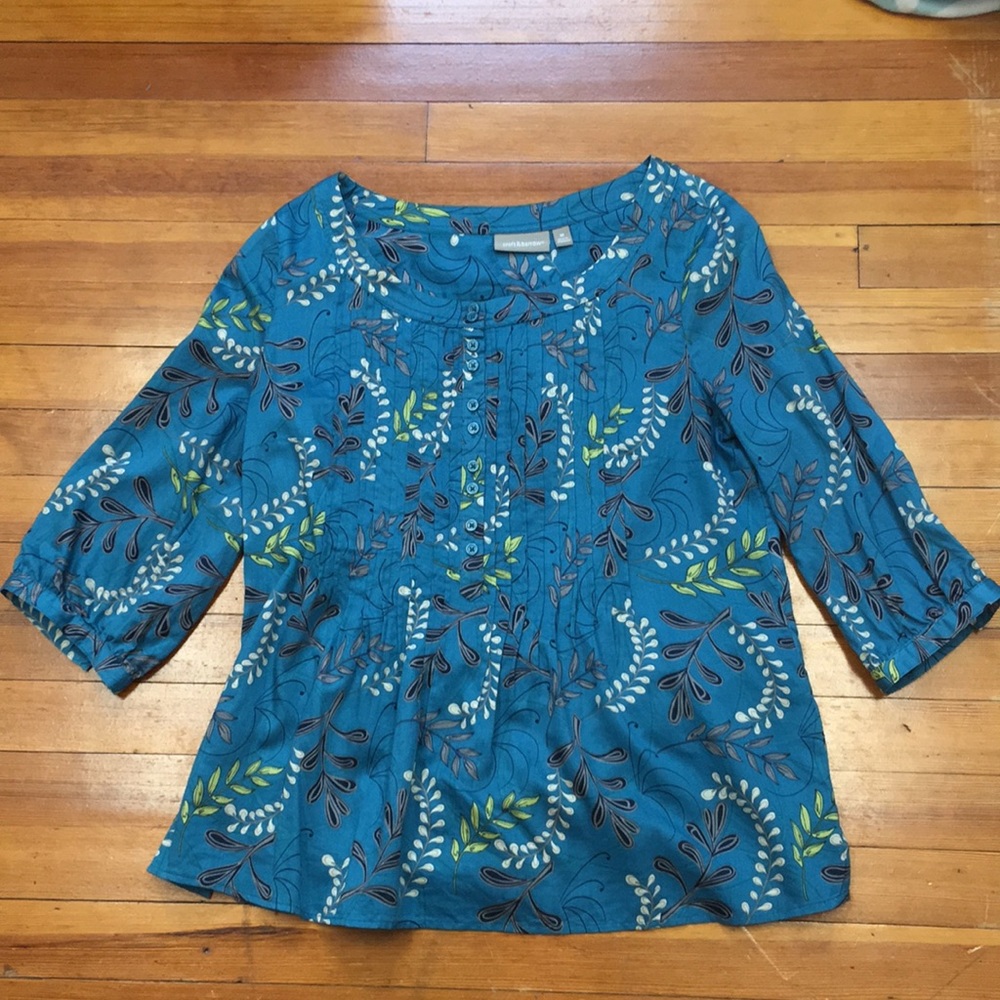 Croft & Barrow pin tuck blouse